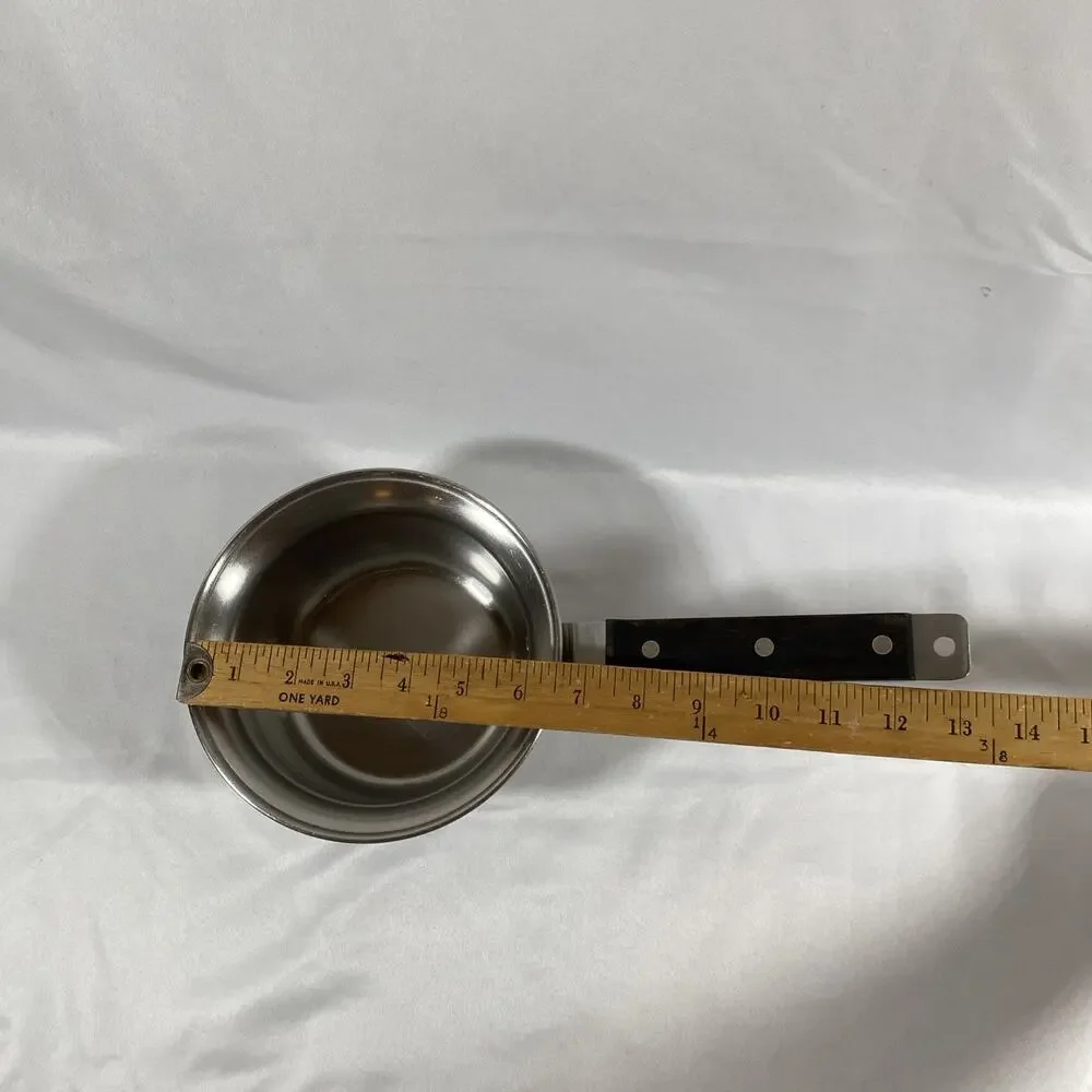 Farberware Triple Ply Stainless Aluminum Birch Wood 1 qt saucepan & Lid Bronx NY